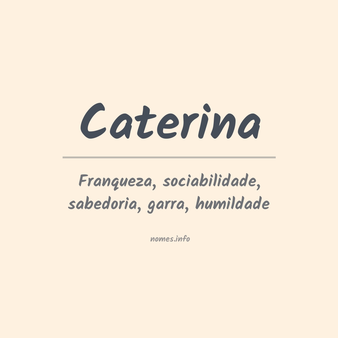 Significado do nome Caterina