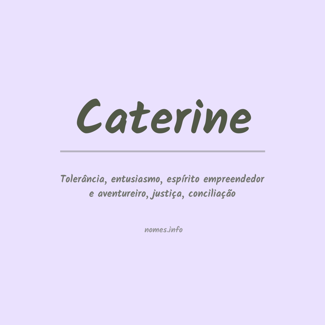 Significado do nome Caterine