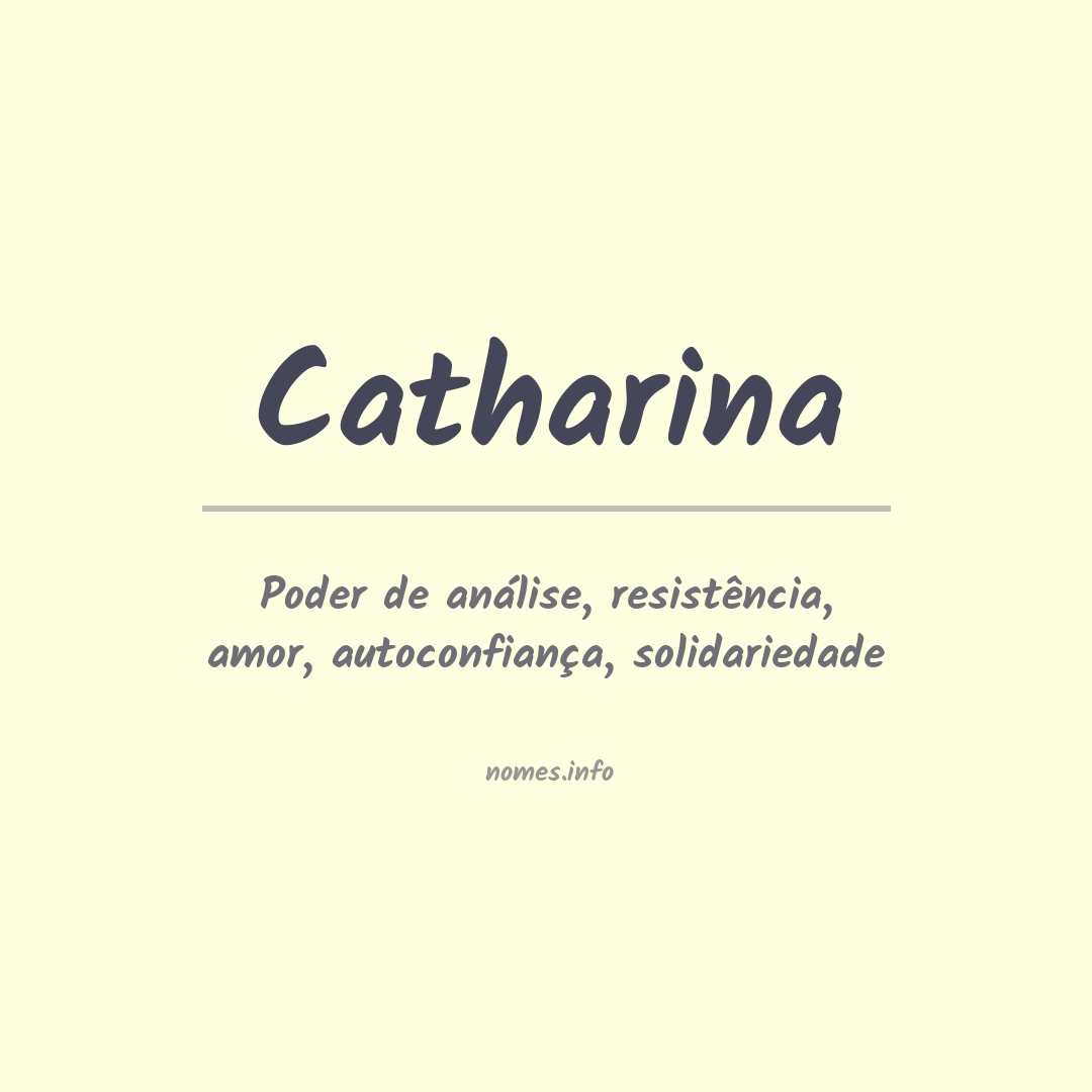 Significado do nome Catharina