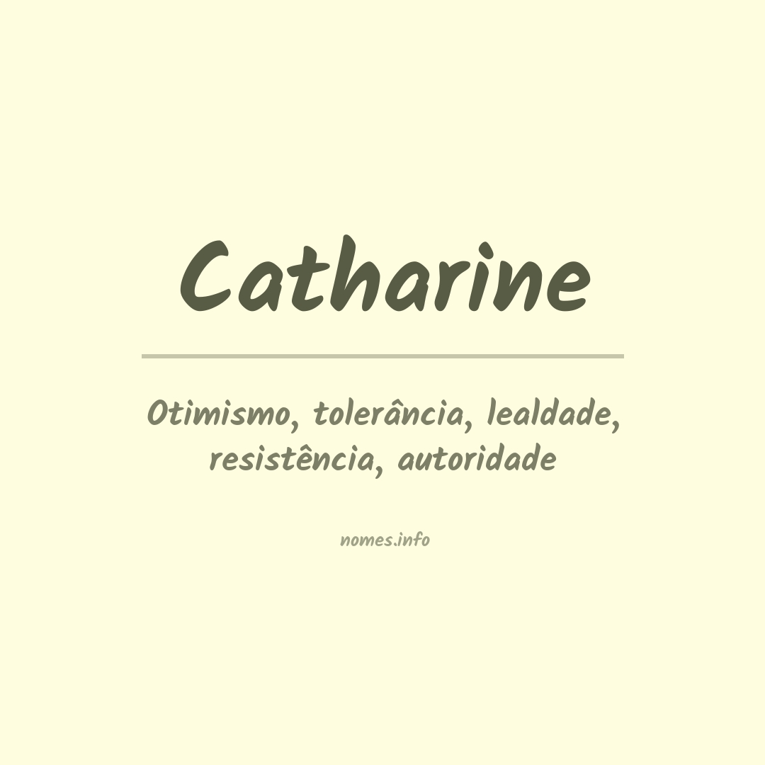 Significado do nome Catharine