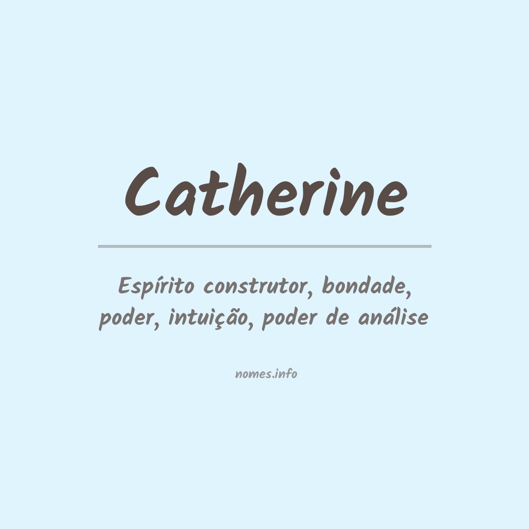 Significado do nome Catherine