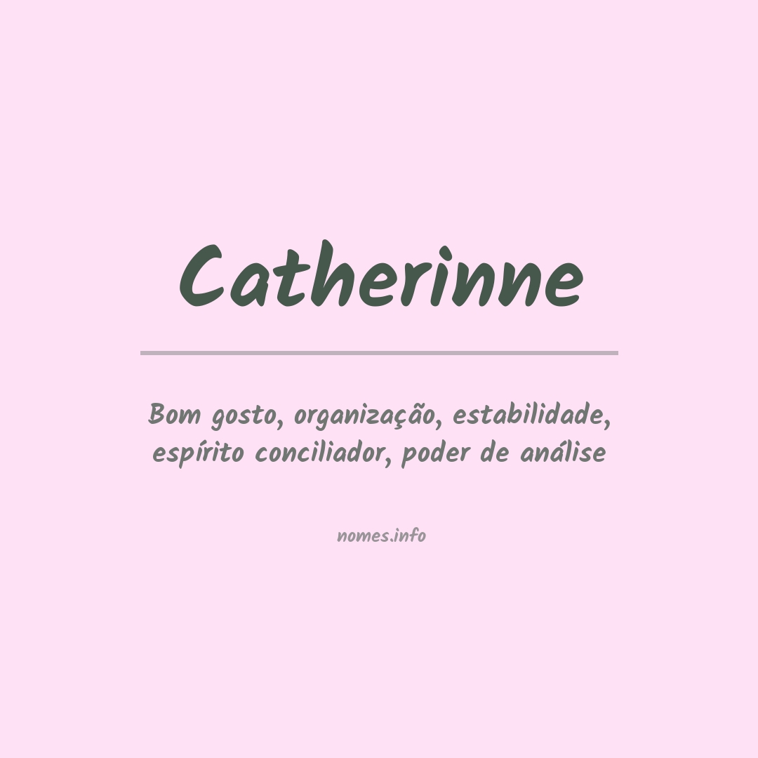 Significado do nome Catherinne