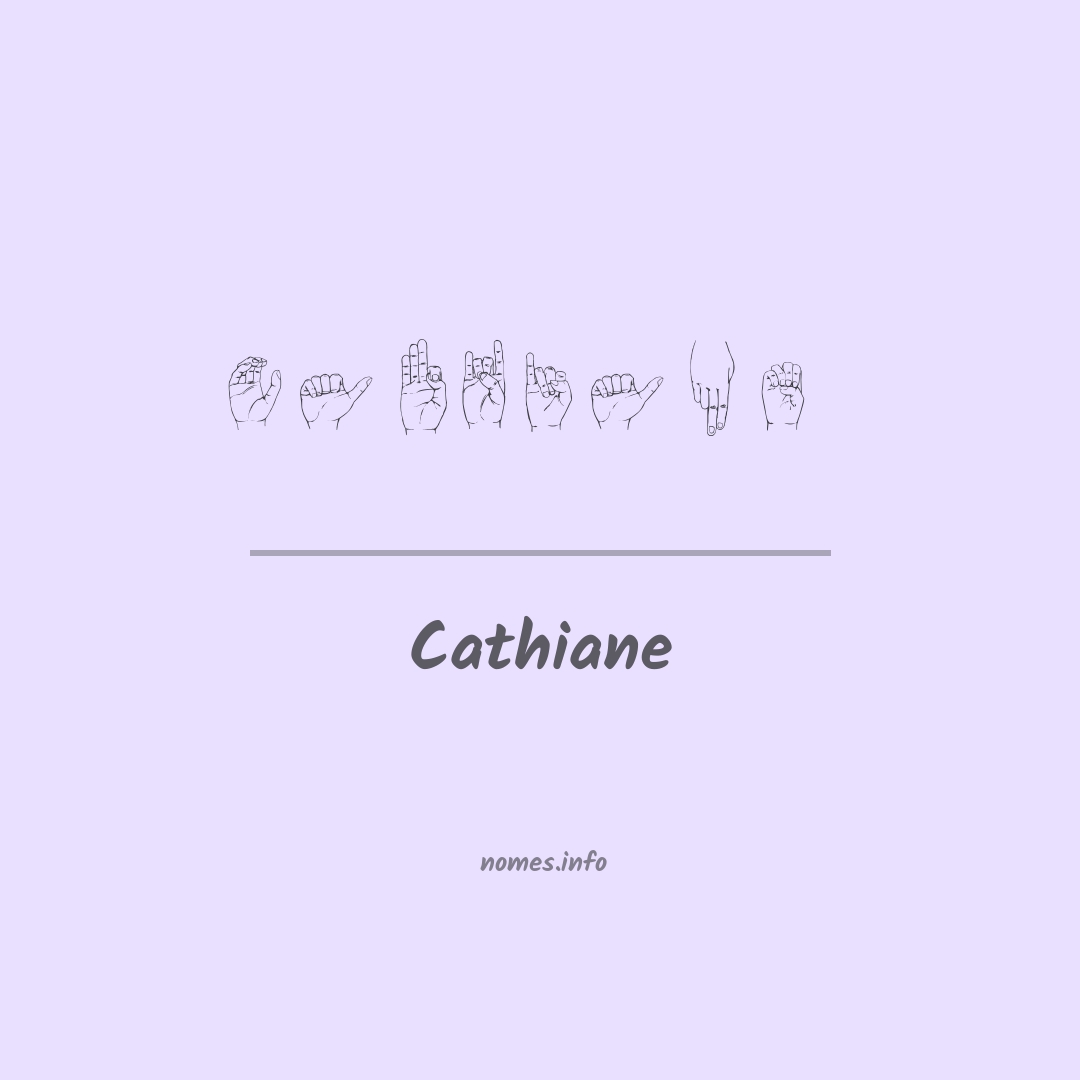 Cathiane em Libras