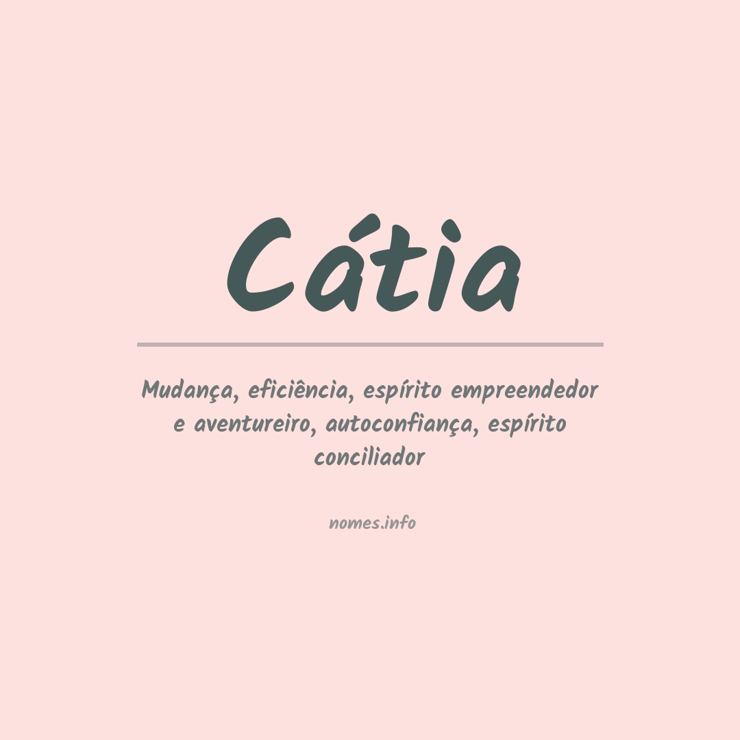 Significado do nome Cátia