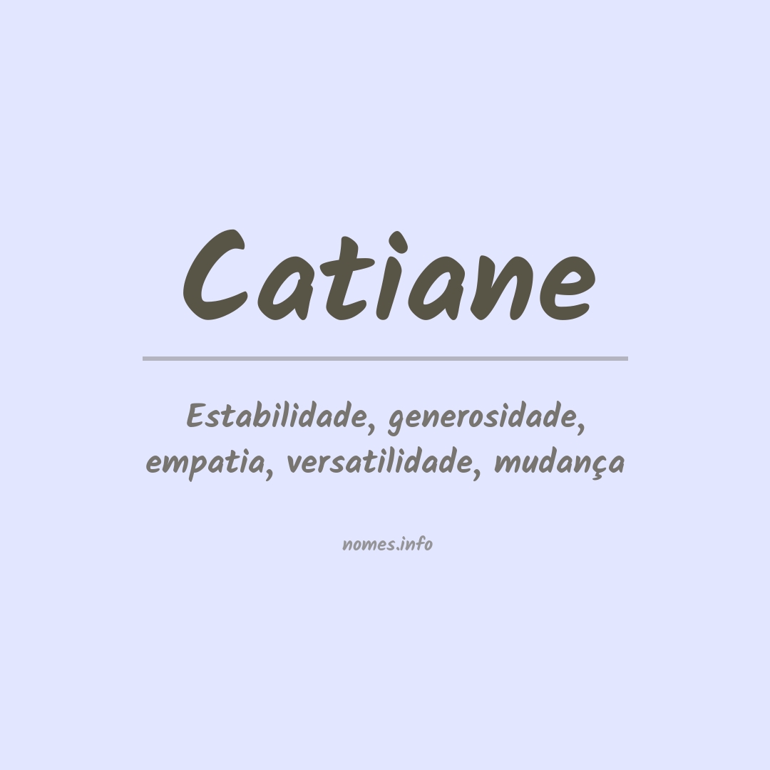 Significado do nome Catiane