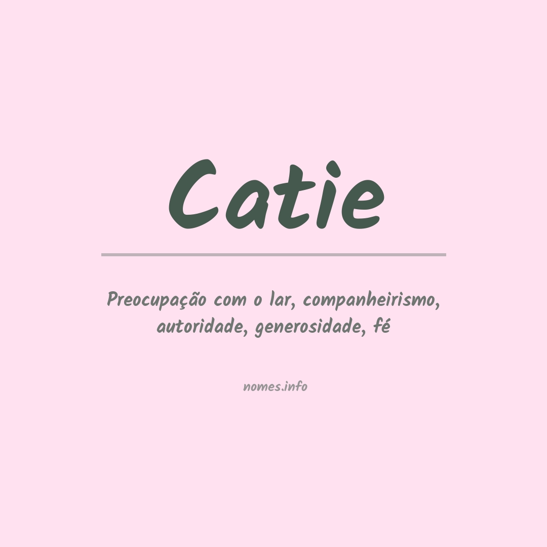 Significado do nome Catie