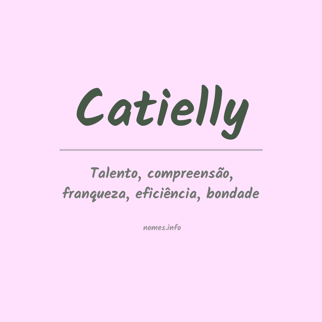 Significado do nome Catielly
