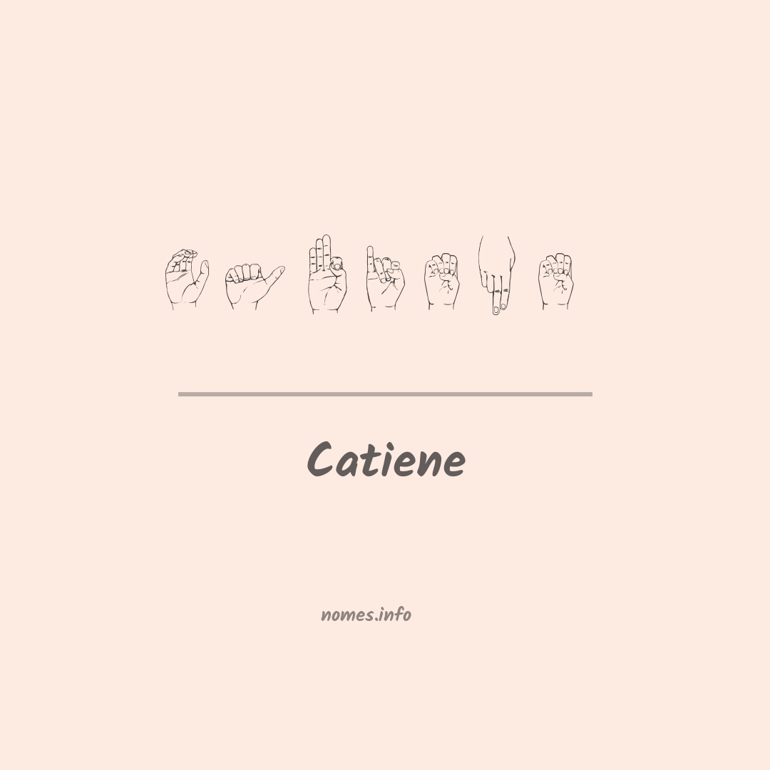 Catiene em Libras