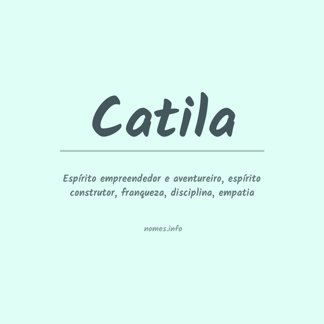 Significado do nome Catila