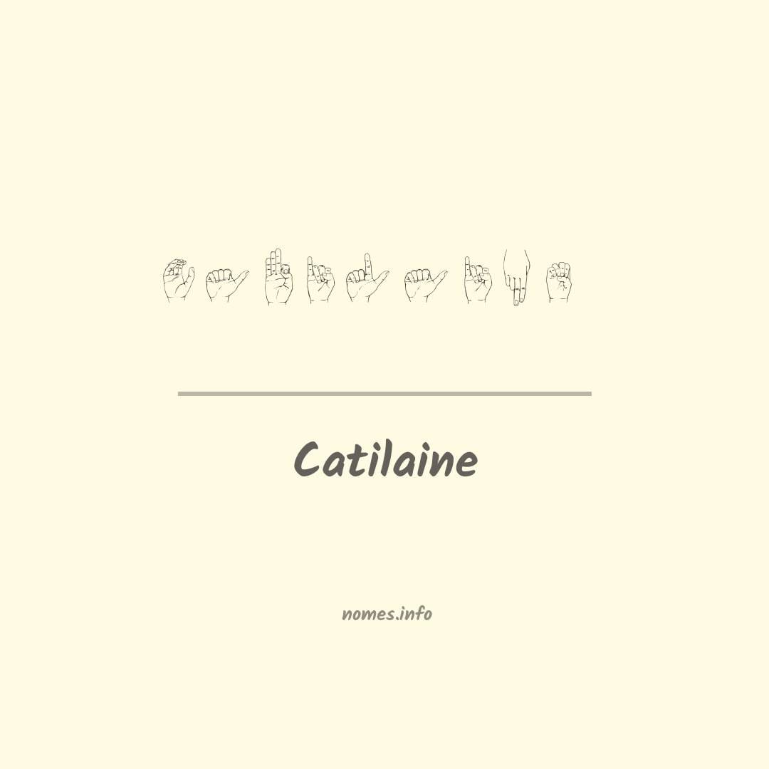 Catilaine em Libras
