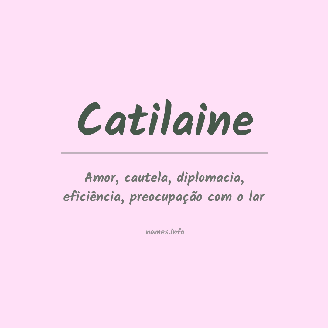 Significado do nome Catilaine