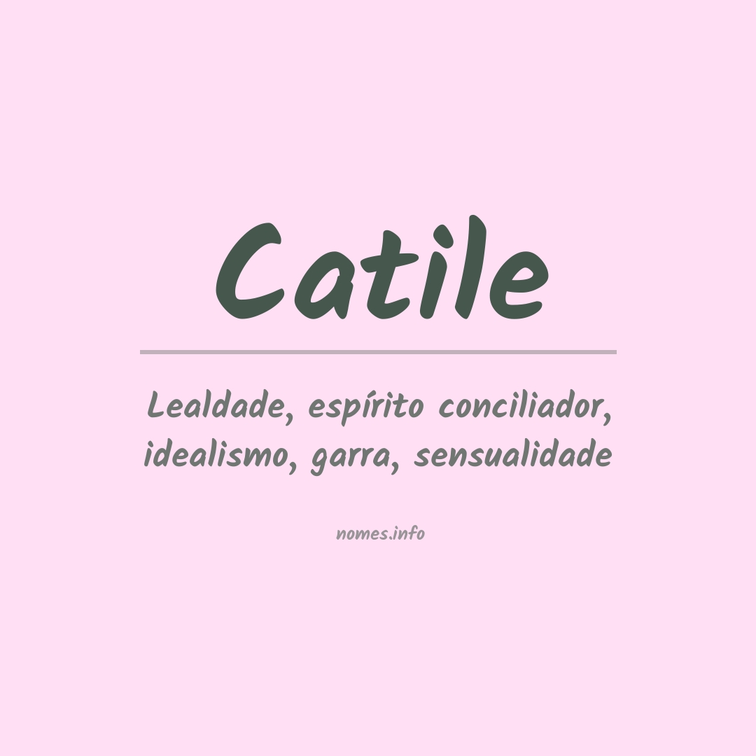 Significado do nome Catile