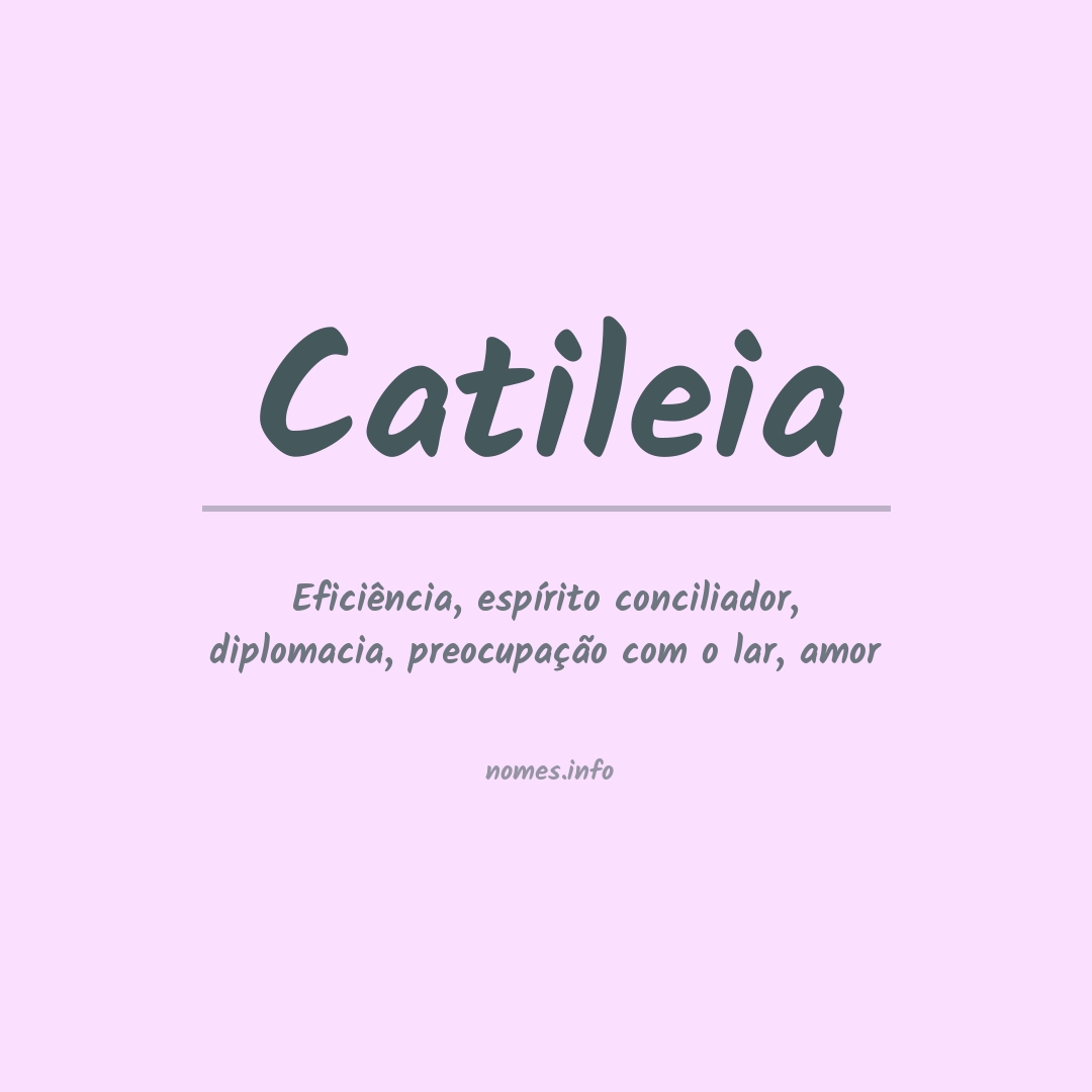 Significado do nome Catileia