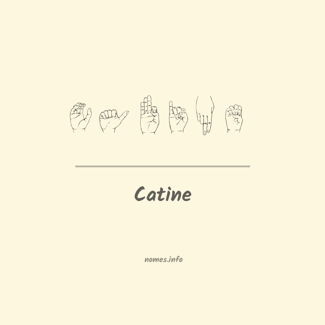 Catine em Libras