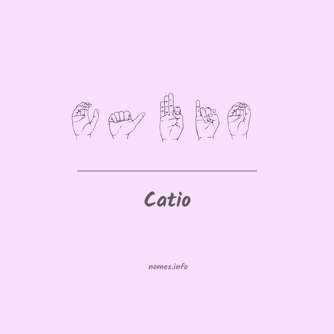 Catio em Libras