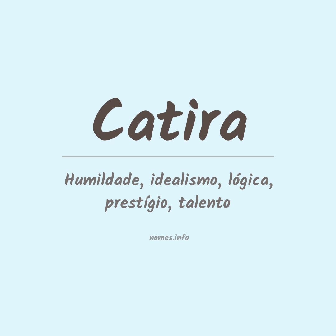 Significado do nome Catira