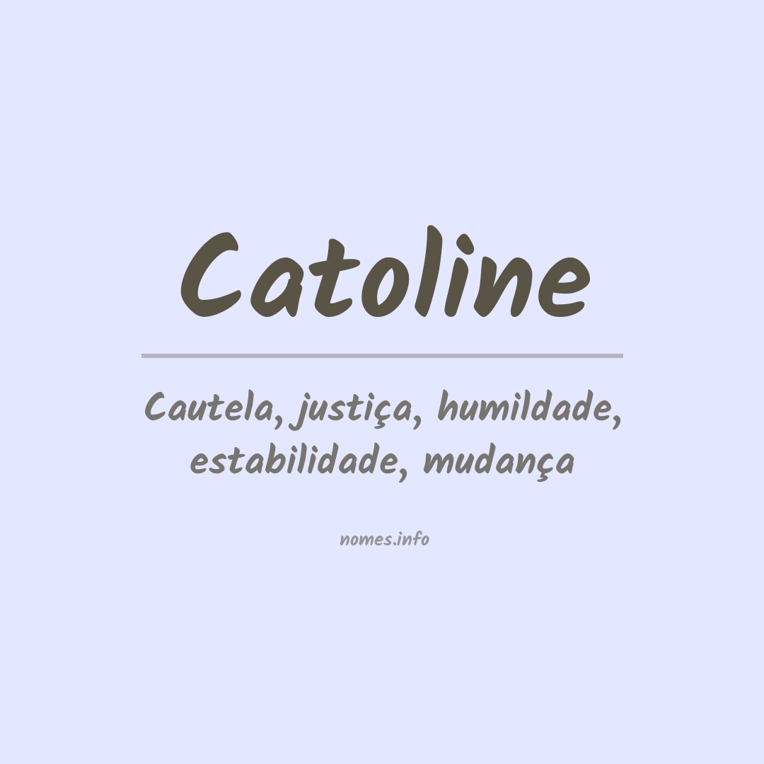 Significado do nome Catoline