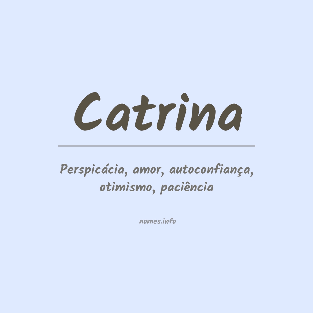 Significado do nome Catrina