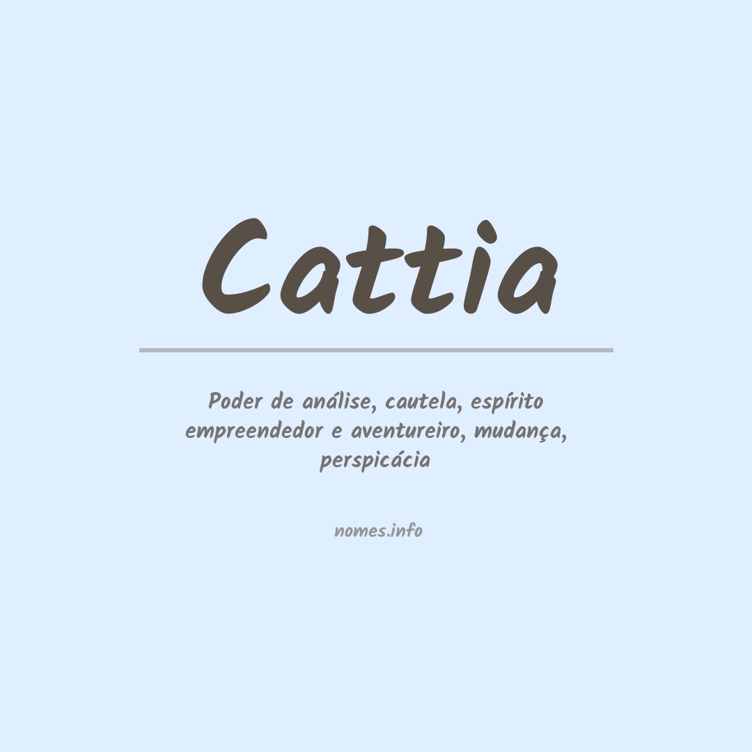 Significado do nome Cattia