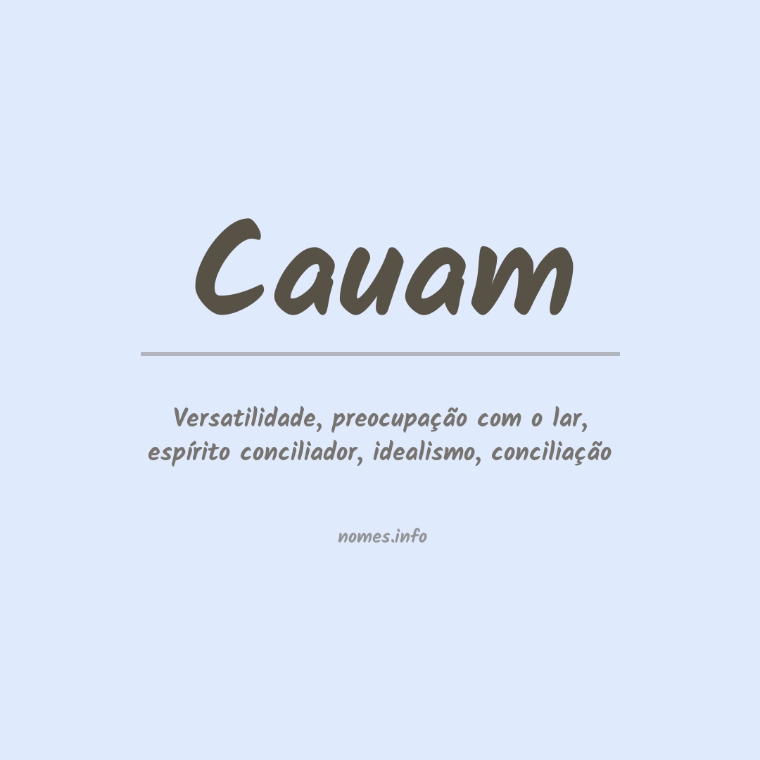 Significado do nome Cauam