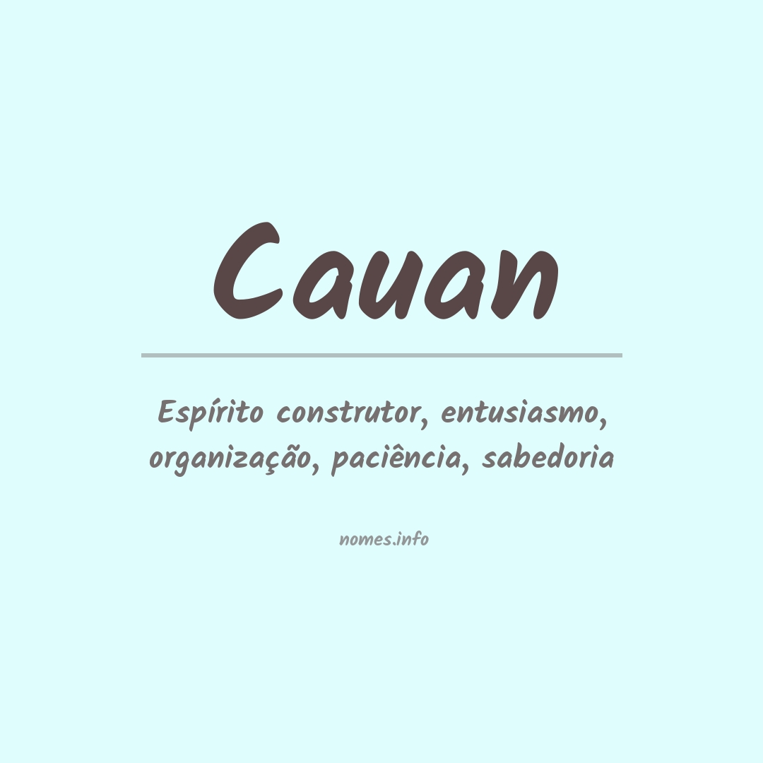 Significado do nome Cauan