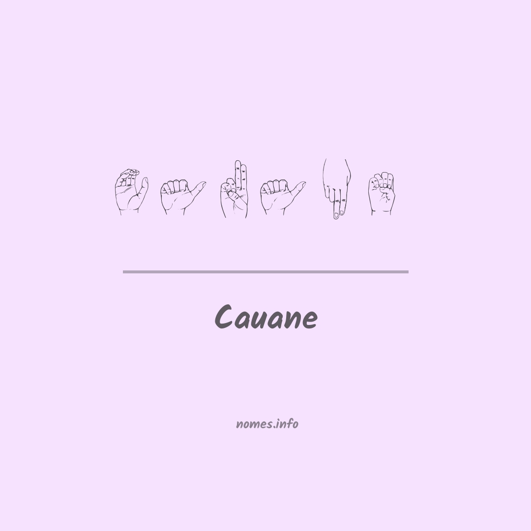 Cauane em Libras