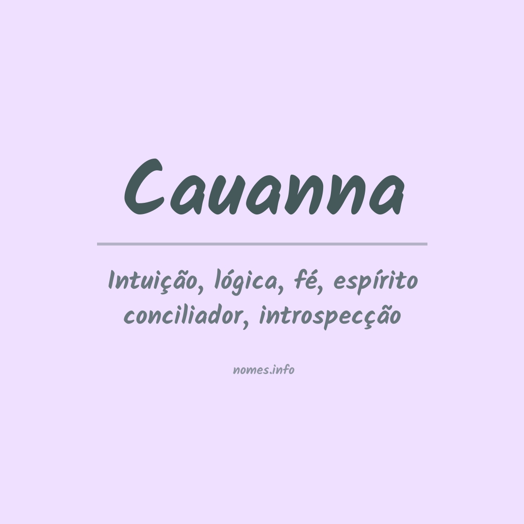 Significado do nome Cauanna