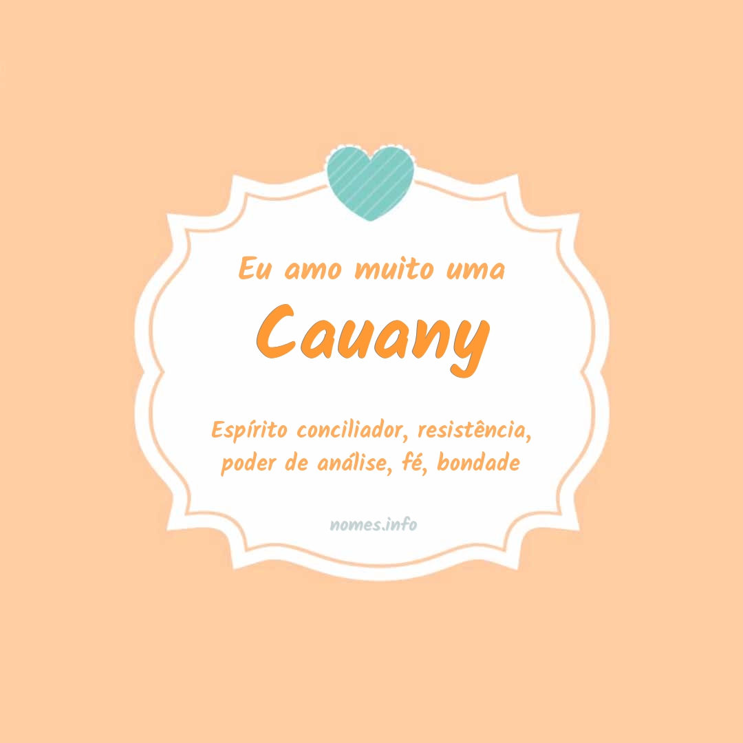 Eu amo muito Cauany