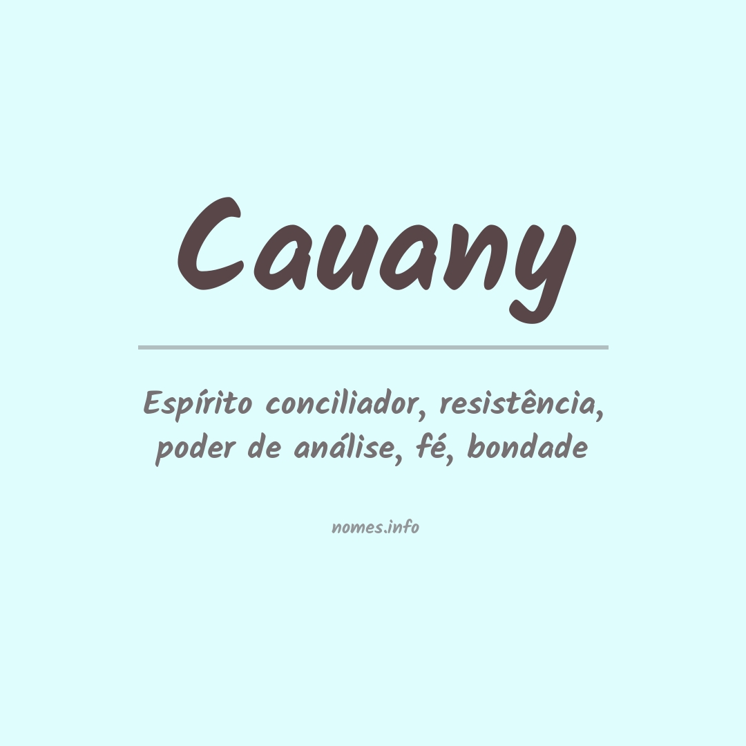 Significado do nome Cauany