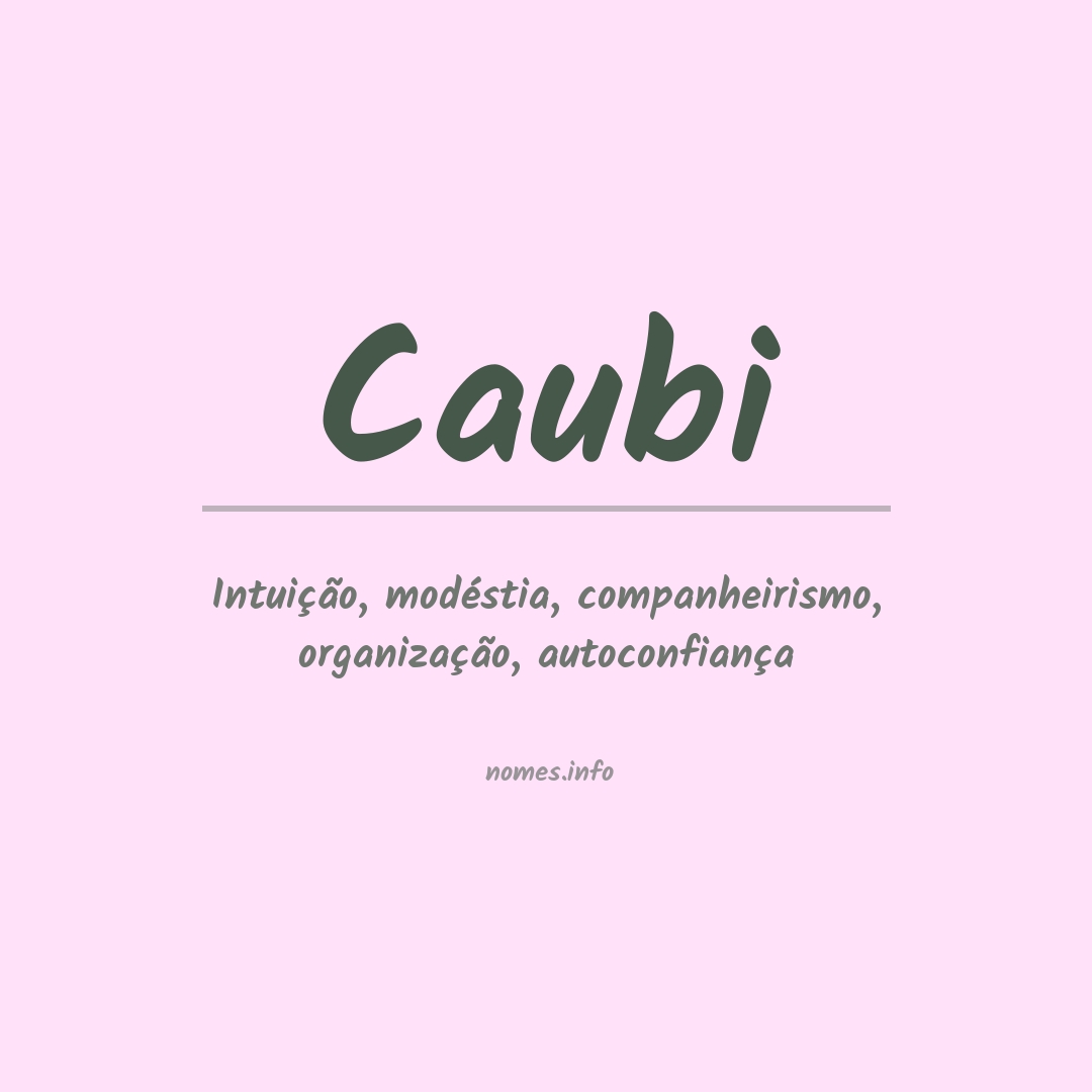 Significado do nome Caubi