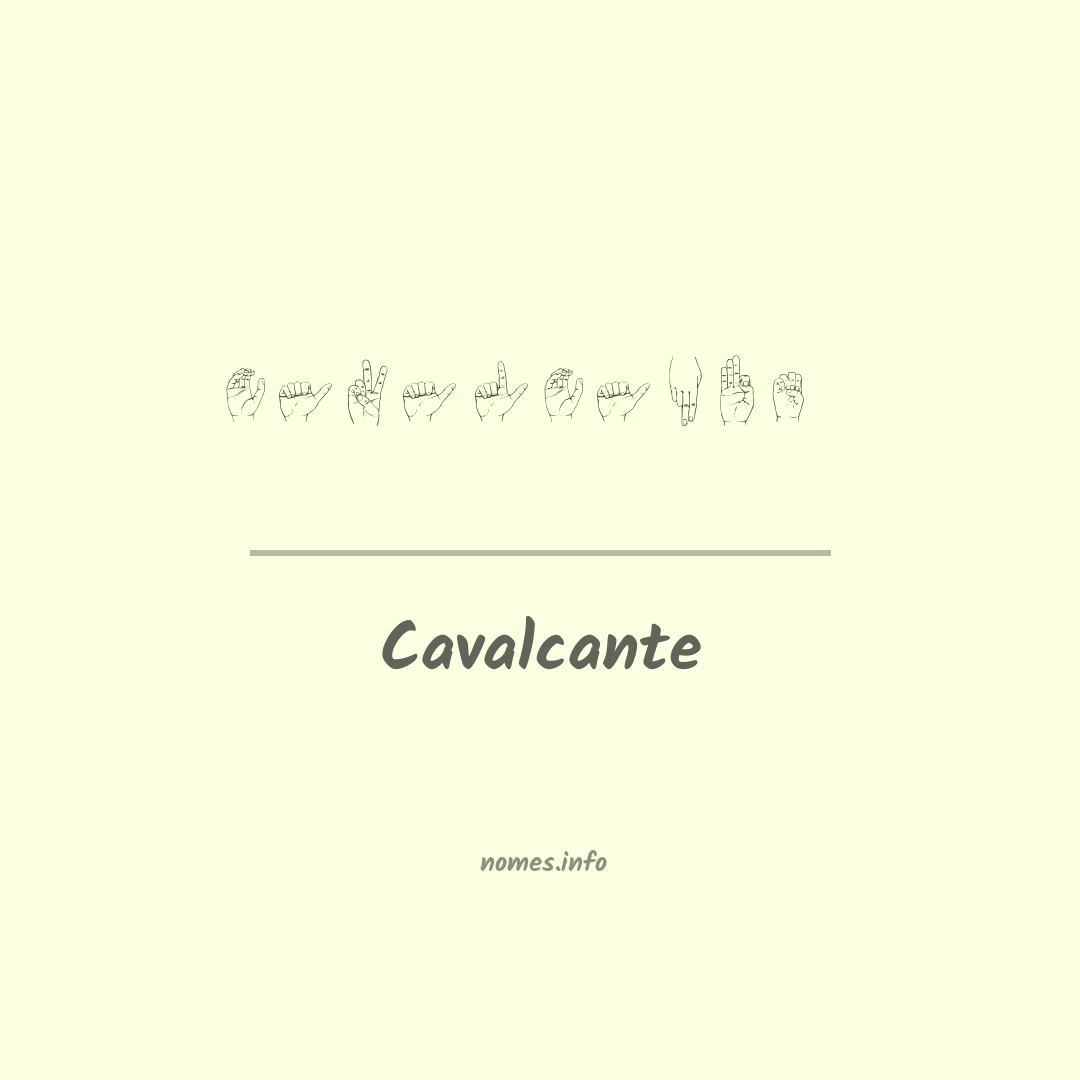 Cavalcante em Libras