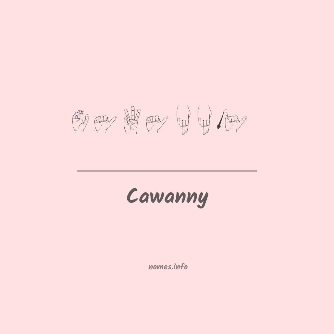 Cawanny em Libras
