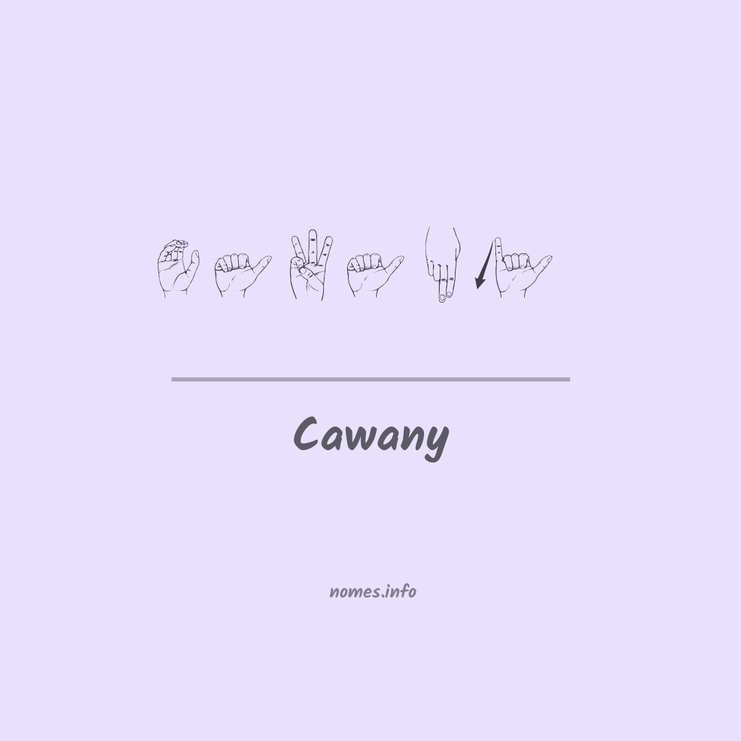Cawany em Libras
