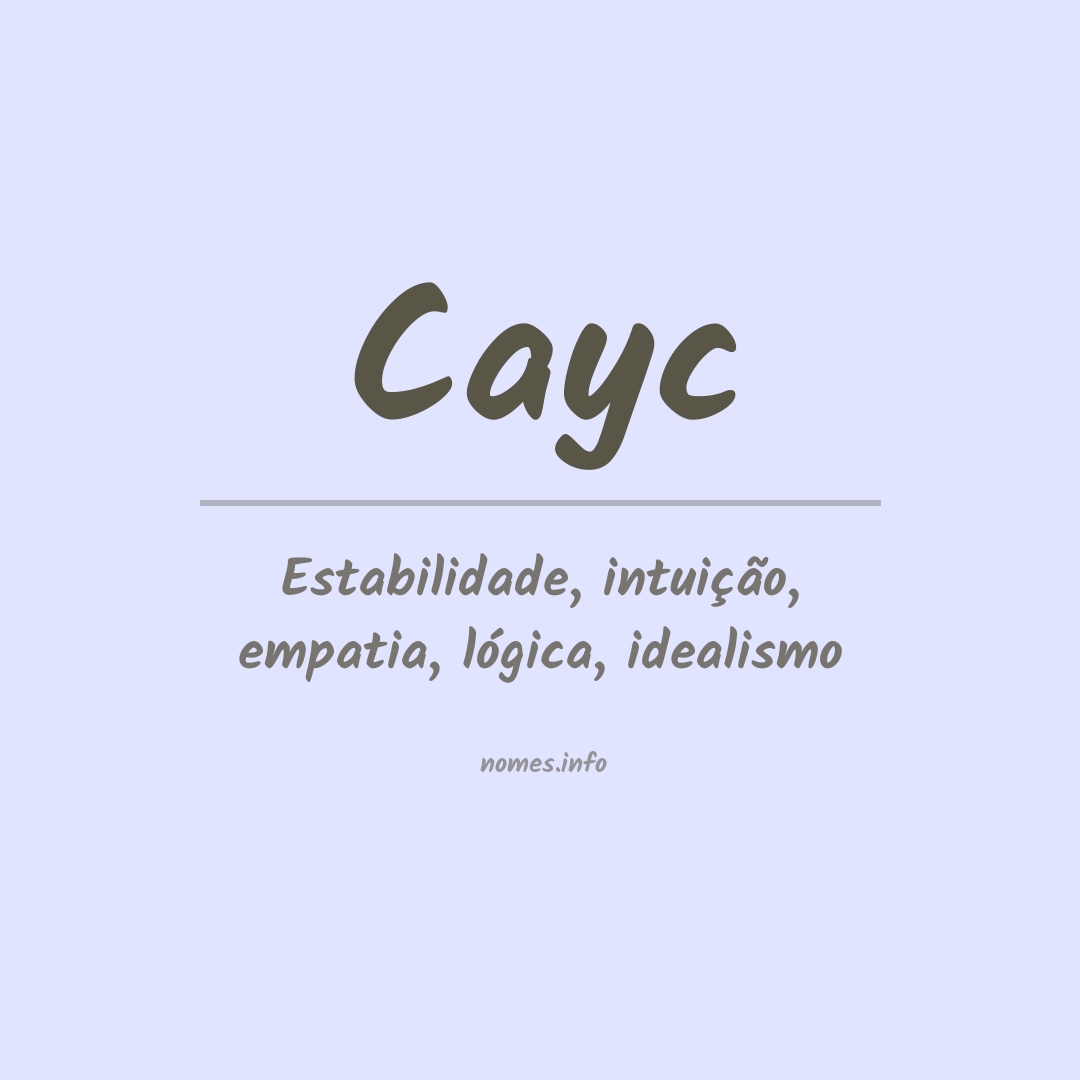 Significado do nome Cayc