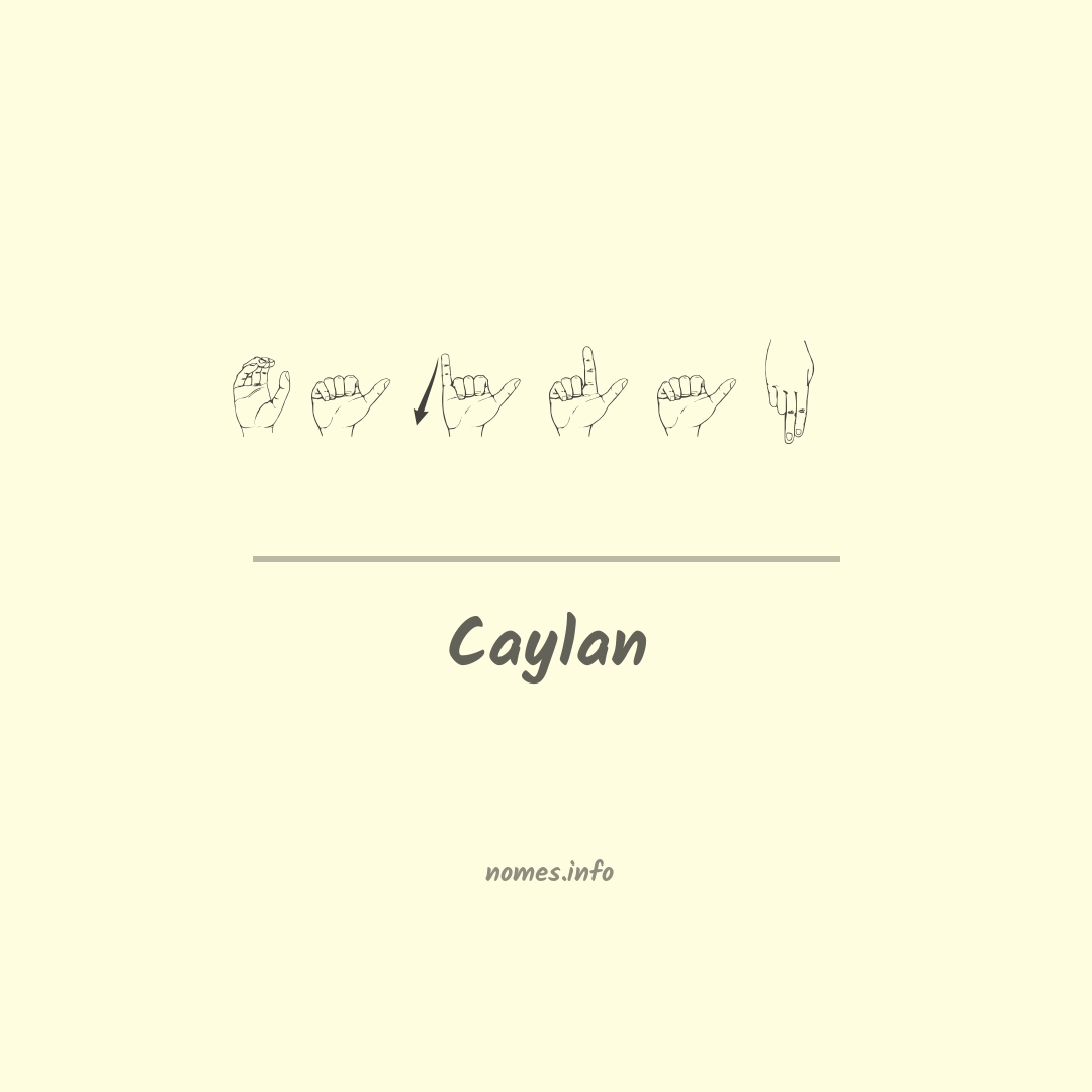 Caylan em Libras