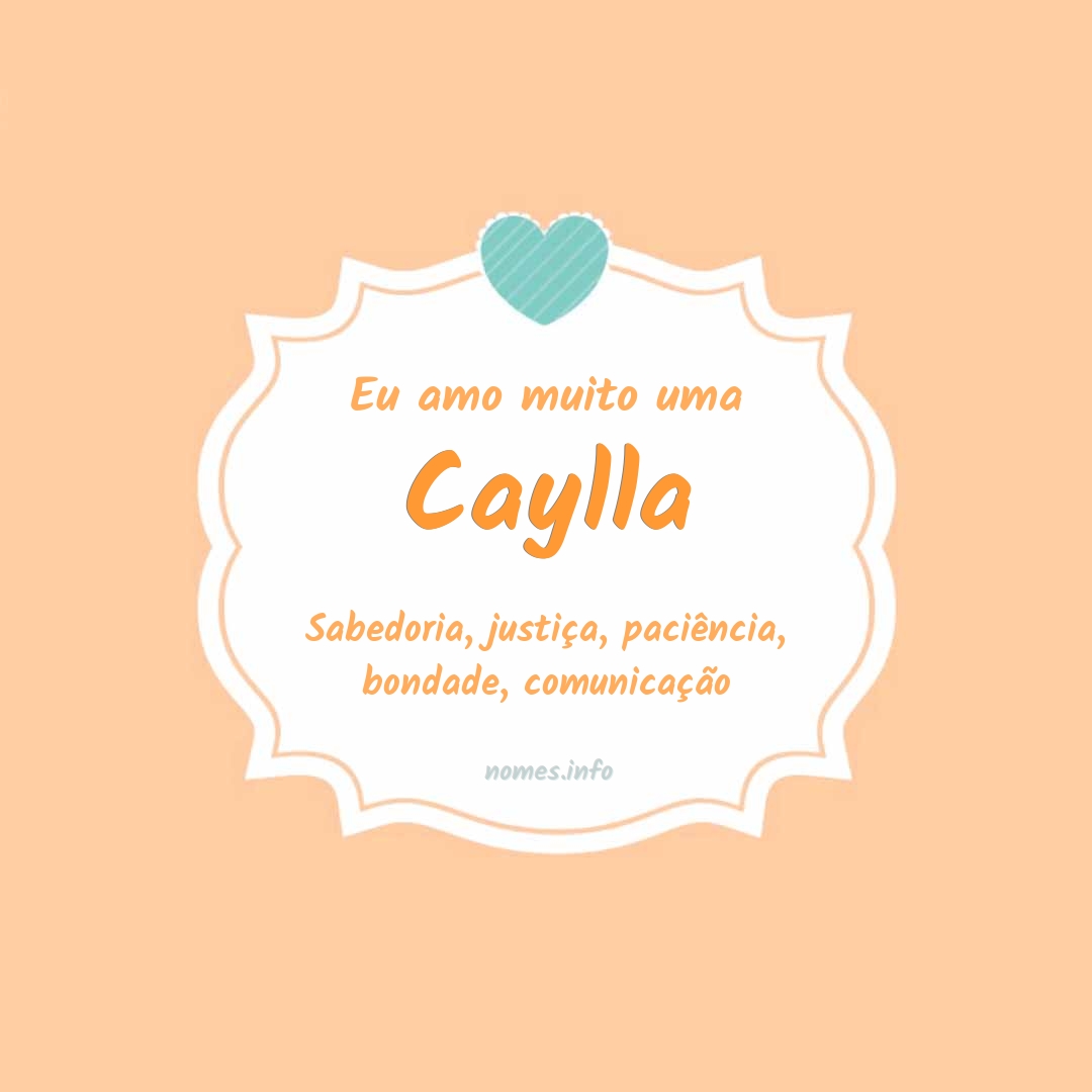 Eu amo muito Caylla