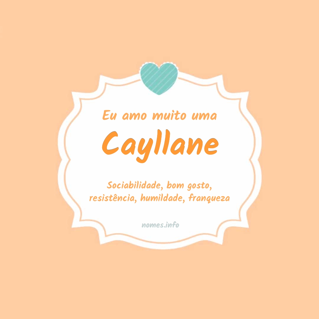 Eu amo muito Cayllane