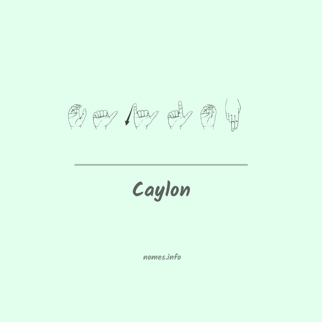 Caylon em Libras
