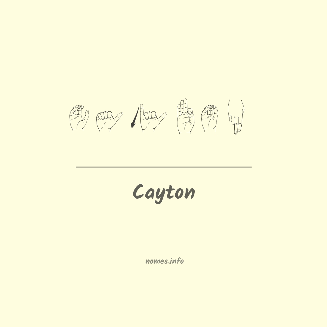 Cayton em Libras