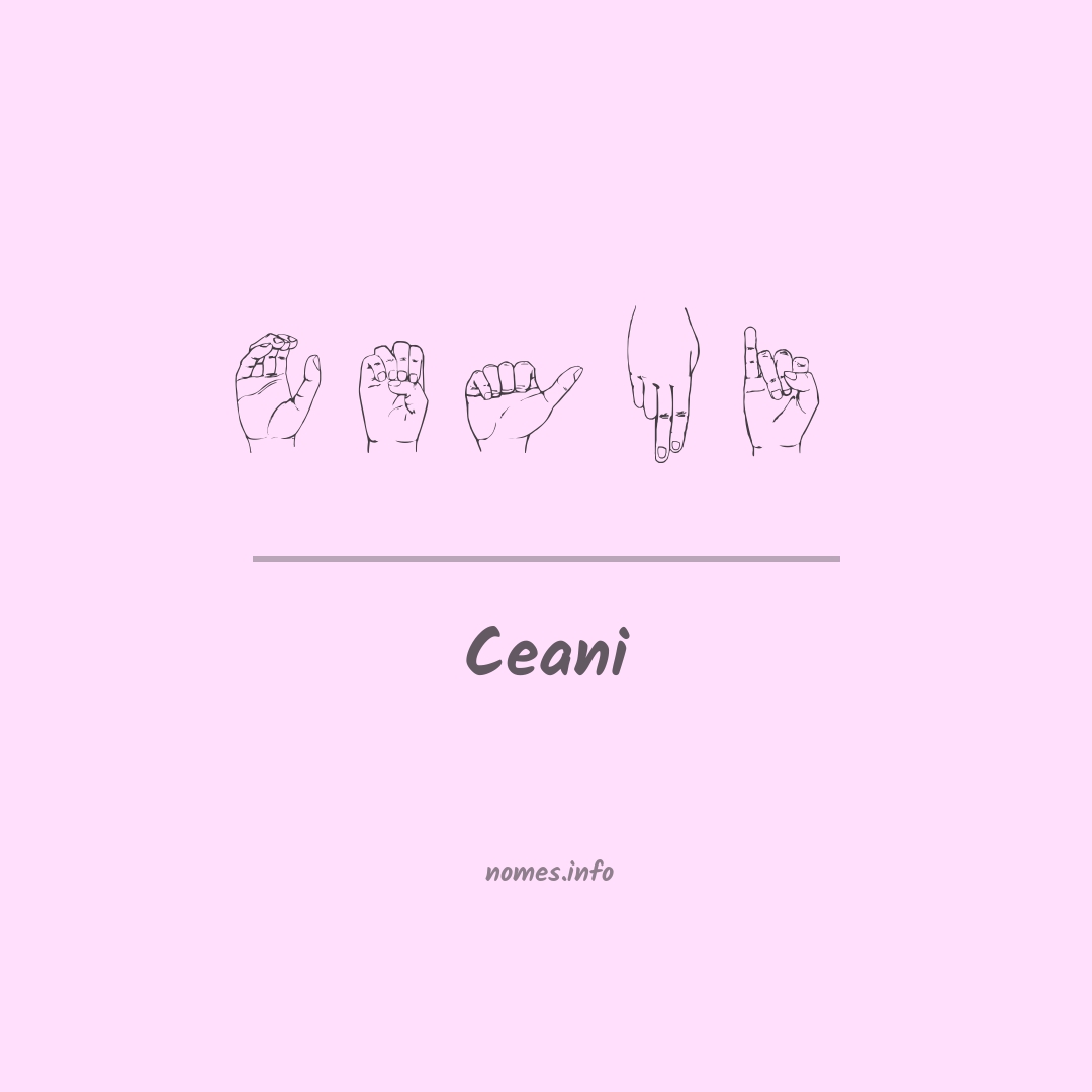 Ceani em Libras