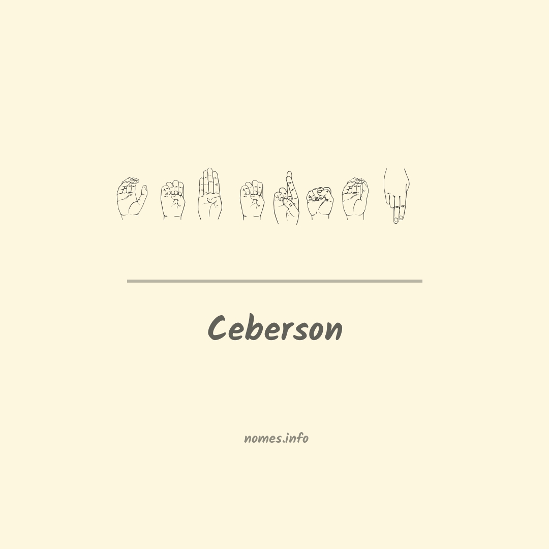 Ceberson em Libras