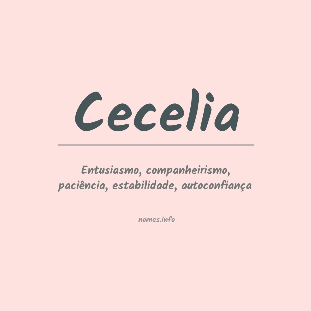 Significado do nome Cecelia