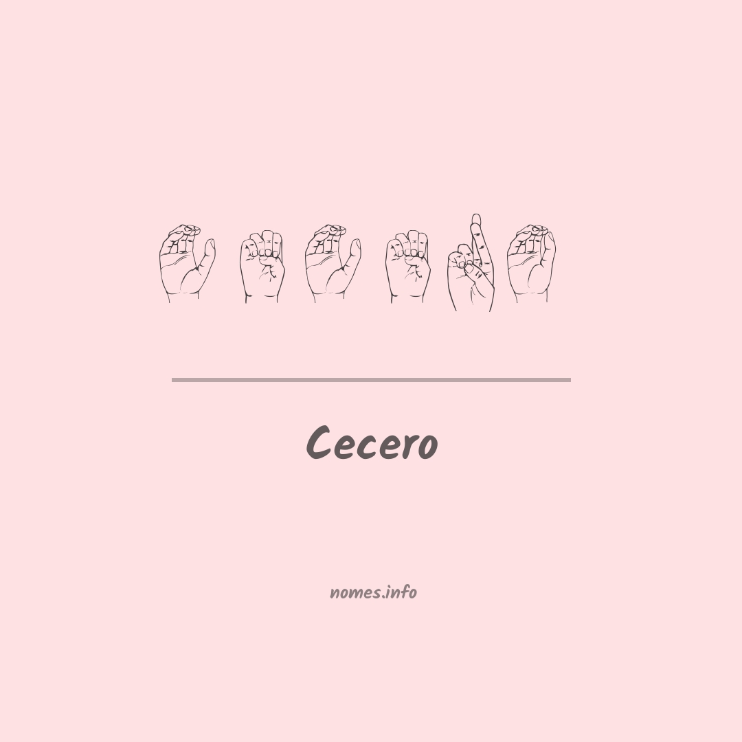 Cecero em Libras