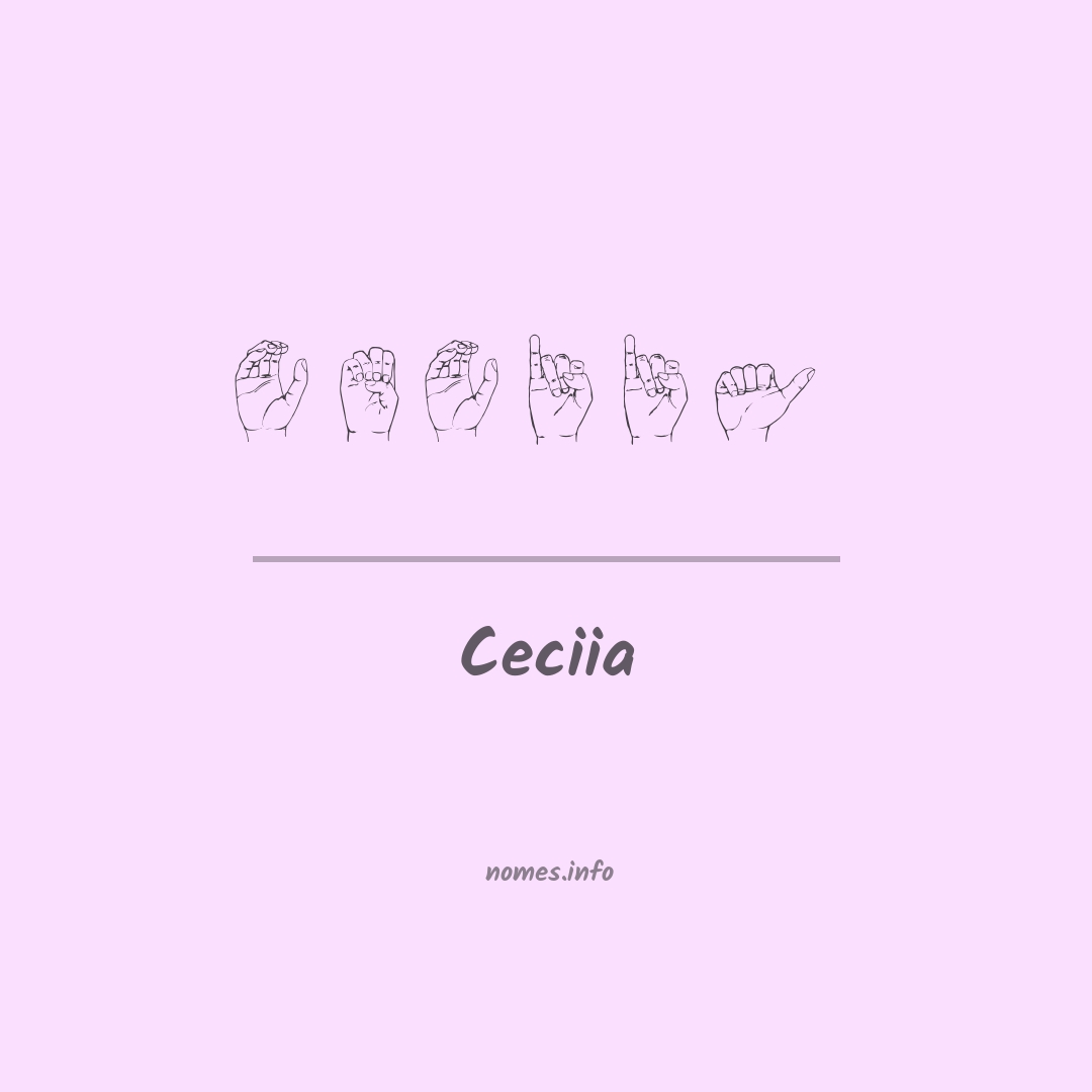 Ceciia em Libras