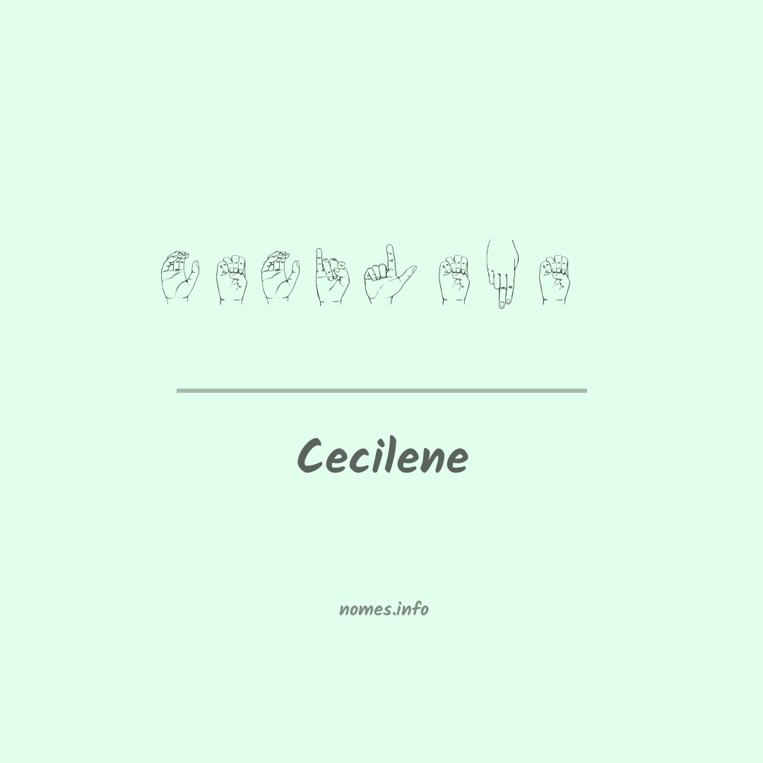 Cecilene em Libras
