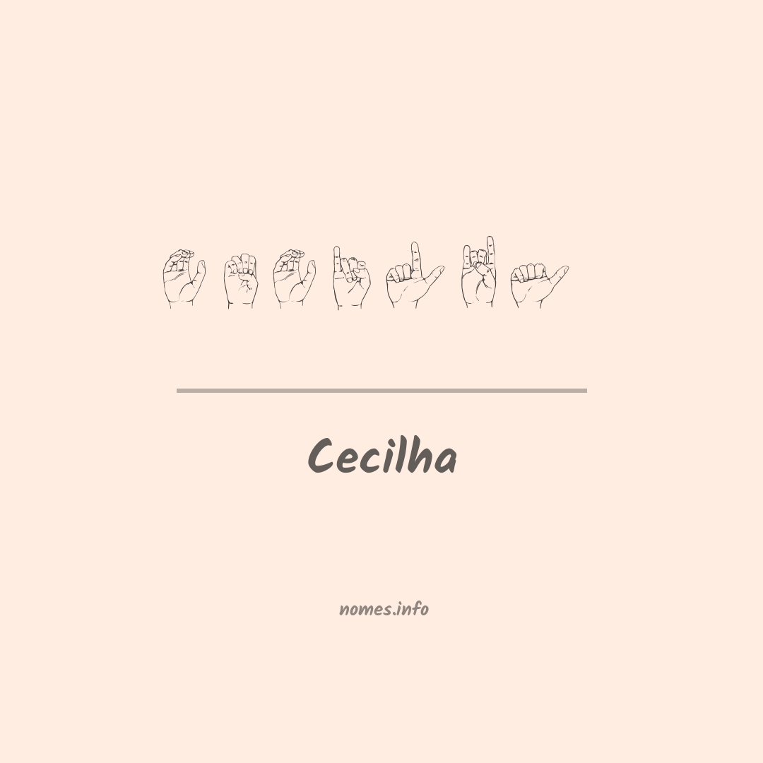Cecilha em Libras