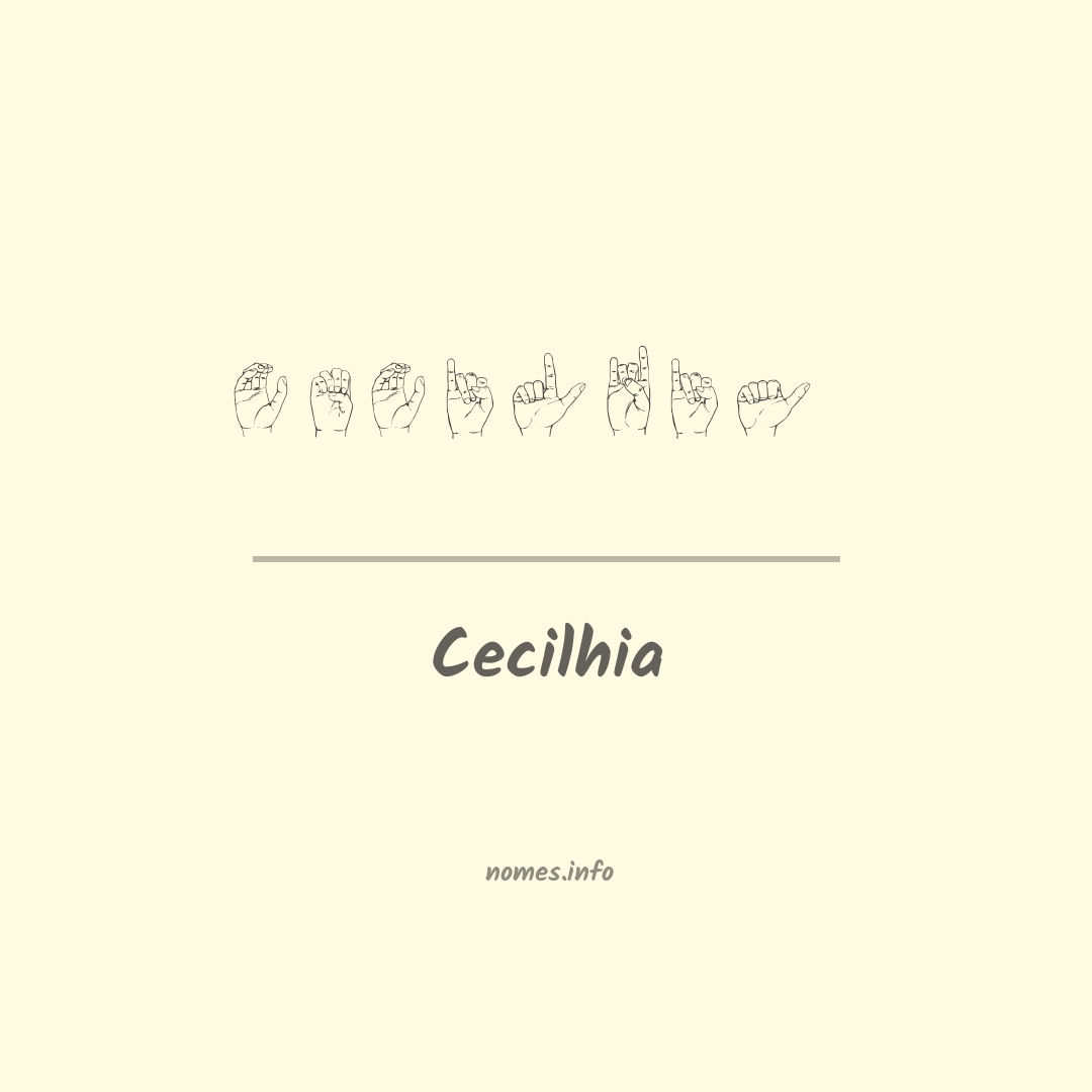 Cecilhia em Libras