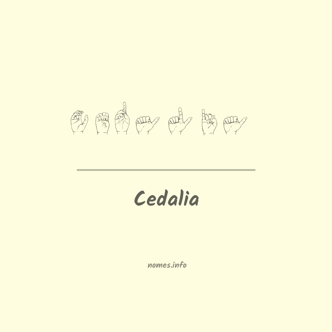 Cedalia em Libras