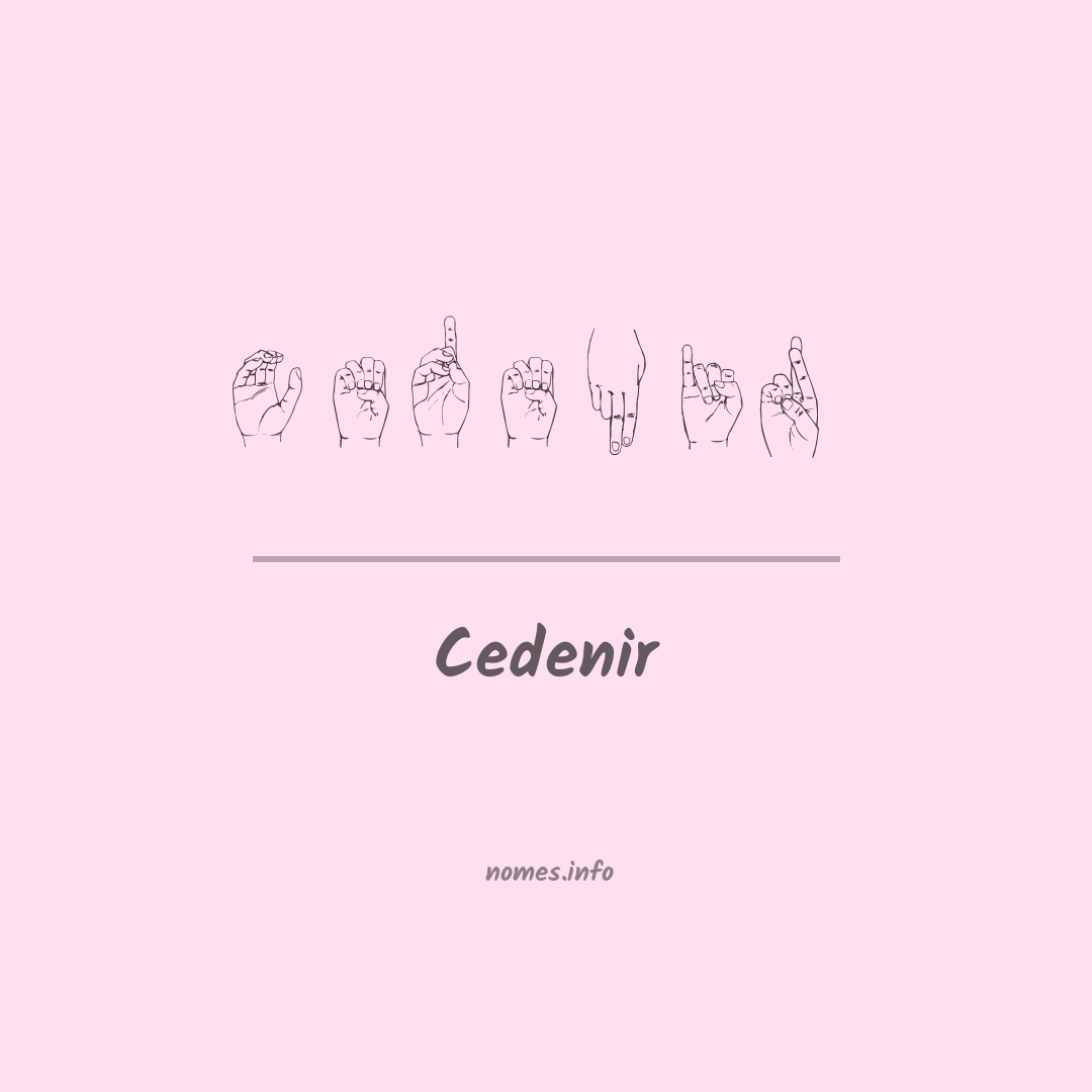 Cedenir em Libras