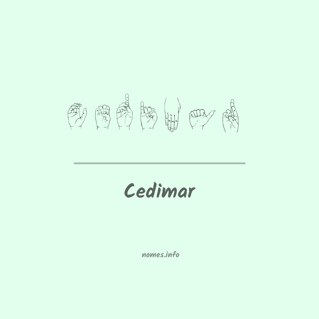 Cedimar em Libras